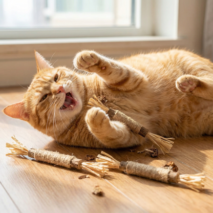 Bâtonnets à mâcher naturels pour chats